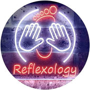 Foot Reflexology Massage LED Light Sign - LED Gift Works