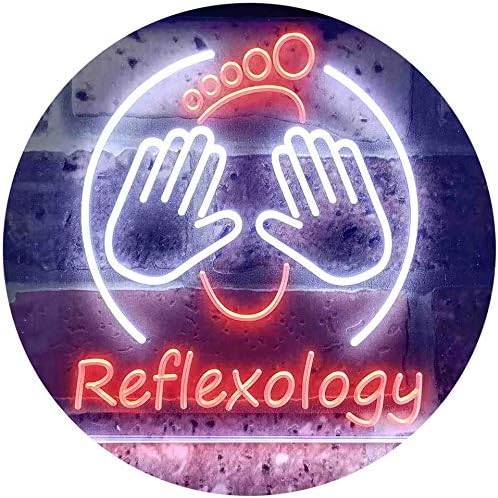 Foot Reflexology Massage LED Light Sign - LED Gift Works