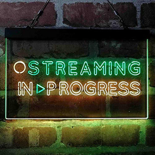 Streaming in Progress Display LED Light Sign - Way Up Gifts