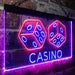 Dice Casino LED Light Sign - Way Up Gifts