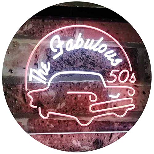 The Fabulous 50s LED Light Sign - Way Up Gifts