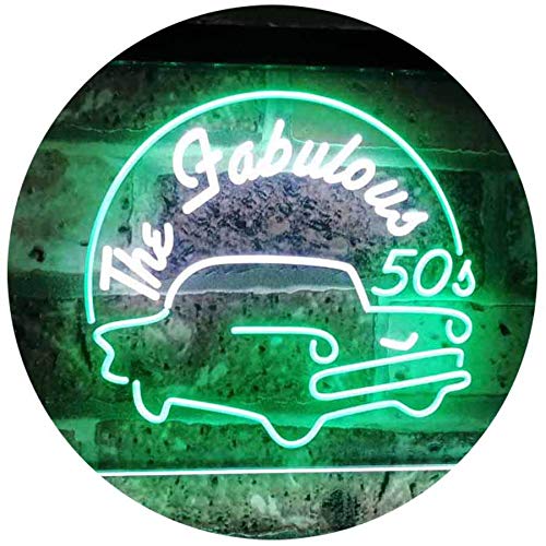 The Fabulous 50s LED Light Sign - Way Up Gifts