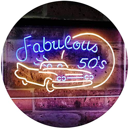 Fabulous 50s LED Light Sign - LED Gift Works