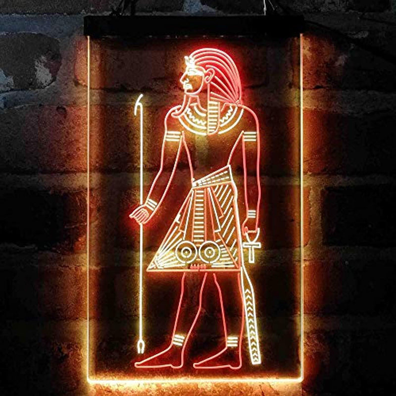 Egyptian Pyramids Ancient Egypt Menes Pharaoh LED Light Sign - LED Gift Works