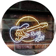 Guitar Rock & Roll Band Music LED Light Sign - LED Gift Works