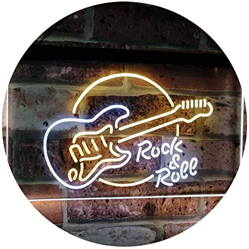 Guitar Rock & Roll Band Music LED Light Sign - LED Gift Works