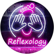 Foot Reflexology Massage LED Light Sign - LED Gift Works