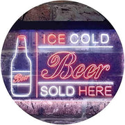 Ice Cold Beer Sold Here LED Light Sign - LED Gift Works