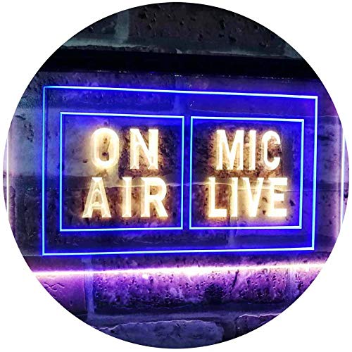 On Air Mic Live LED Light Sign - LED Gift Works