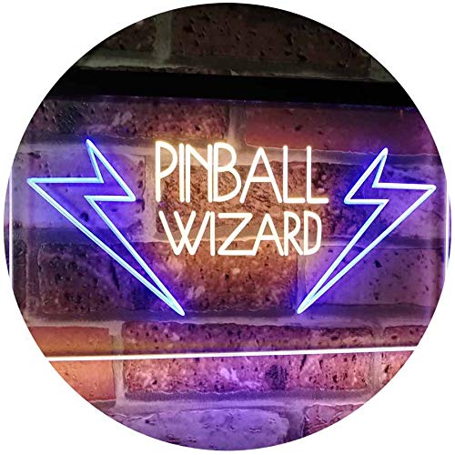 Arcade Game Room Pinball Wizard LED Light Sign - Way Up Gifts