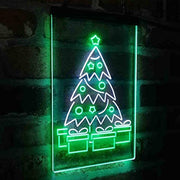 Christmas Tree Present Gifts LED Light Sign - LED Gift Works