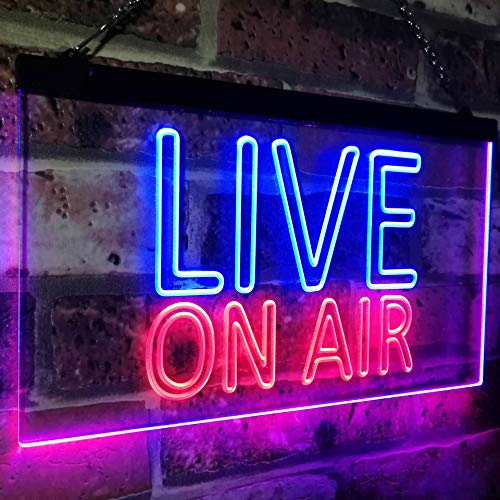 Live On Air Recording Studio LED Neon Light Sign - Way Up Gifts