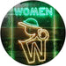 Retro Women Toilet Restroom LED Light Sign - Way Up Gifts