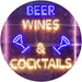 Beer Wine Cocktails LED Light Sign - Way Up Gifts