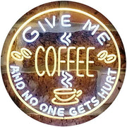 Give Me Coffee LED Light Sign - LED Gift Works
