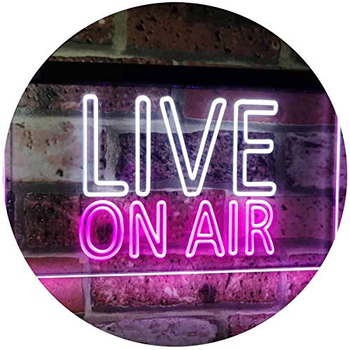 Live On Air Recording Studio LED Neon Light Sign - Way Up Gifts