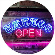 Tattoo Open LED Light Sign - LED Gift Works