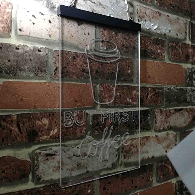 But First Coffee LED Light Sign - LED Gift Works