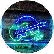 Guitar Rock & Roll Band Music LED Light Sign - LED Gift Works