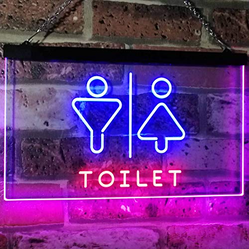 Male Female Restrooms Toilet LED Light Sign - Way Up Gifts