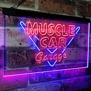 Muscle Car Garage LED Light Sign - LED Gift Works