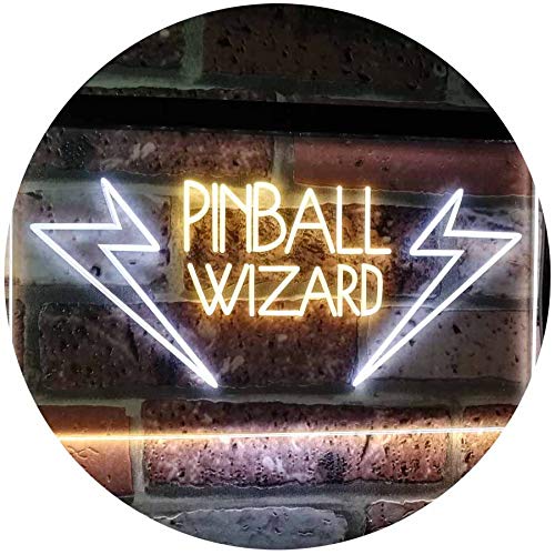 Arcade Game Room Pinball Wizard LED Light Sign - Way Up Gifts