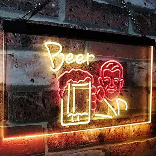 Classic Man Cave Beer LED Light Sign - LED Gift Works