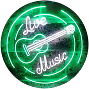 Live Music Guitar Band Room Studio LED Light Sign - LED Gift Works