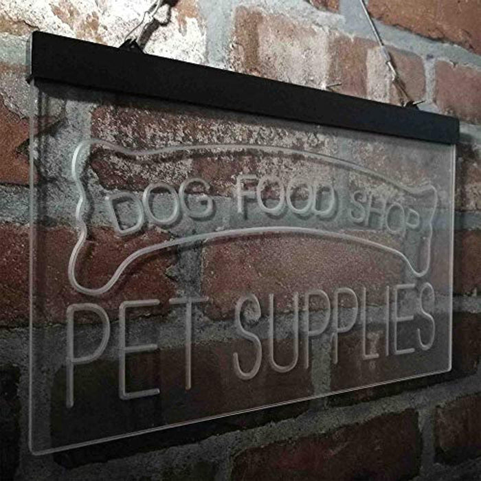 Dog Food Shop Pet Supplies LED Light Sign - Way Up Gifts