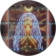 Psychic Girl Moon Star Bedroom Decoration LED Light Sign - LED Gift Works