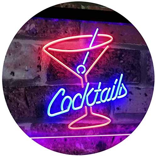 Cocktails LED Light Sign - LED Gift Works