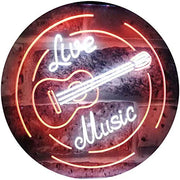 Live Music Guitar Band Room Studio LED Light Sign - LED Gift Works