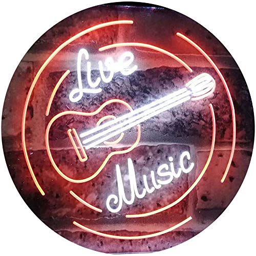 Live Music Guitar Band Room Studio LED Light Sign - LED Gift Works