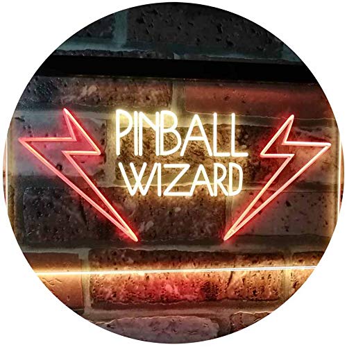 Arcade Game Room Pinball Wizard LED Light Sign - Way Up Gifts