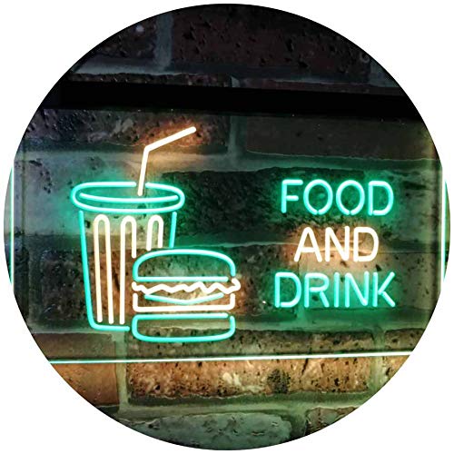 Soda Burgers Food and Drink LED Light Sign - LED Gift Works