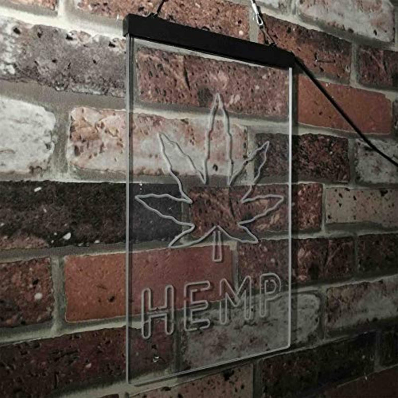 Hemp LED Light Sign - LED Gift Works