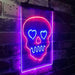 Skull Head Heart Eyes LED Light Sign - Way Up Gifts