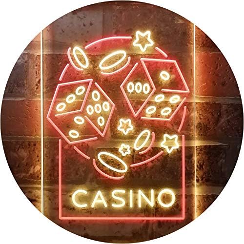 Casino Dice Game Man Cave LED Light Sign - Way Up Gifts