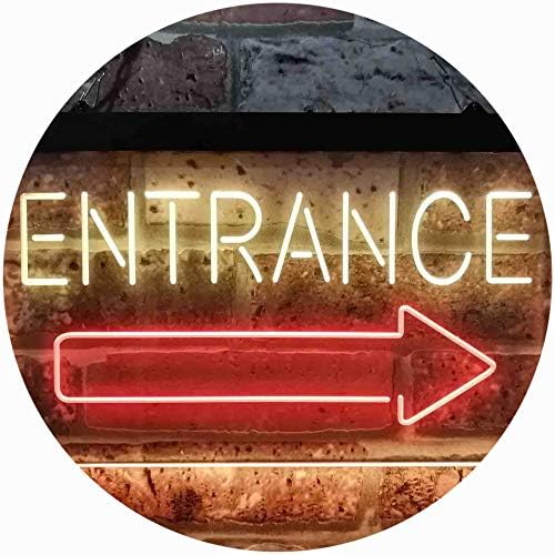 Entrance Right Arrow LED Light Sign - LED Gift Works