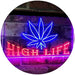 Marijuana Weed Leaf High Life LED Light Sign - Way Up Gifts
