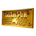 Personalized Irish Pub Shamrock Custom Wood Sign 3D Engraved Wall Plaque - Way Up Gifts