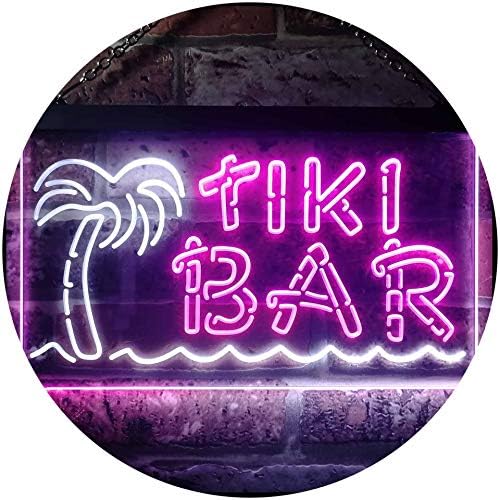 Tiki Bar Palm Tree LED Light Sign - LED Gift Works