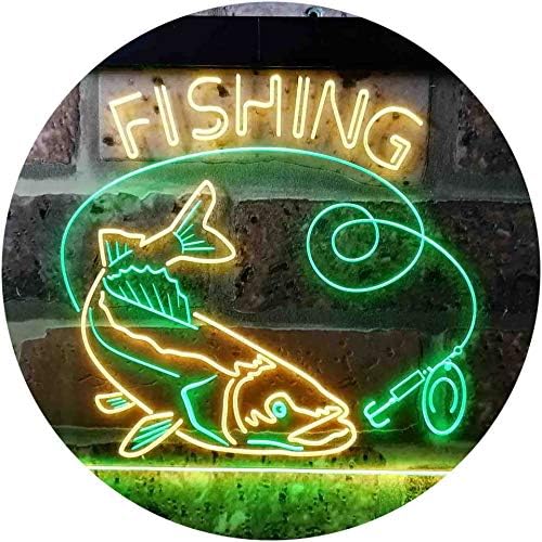 Fishing Camp Cabin LED Light Sign - Way Up Gifts