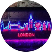 London City Skyline LED Light Sign - LED Gift Works