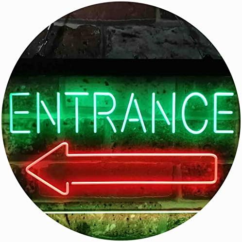 Entrance Left Arrow LED Light Sign - Way Up Gifts