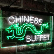 Dragon Chinese Buffet Restaurant LED Light Sign - LED Gift Works