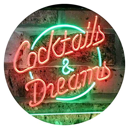 Cocktails & Dreams LED Light Sign - LED Gift Works