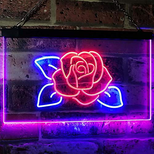 Rose Flower LED Light Sign - Way Up Gifts