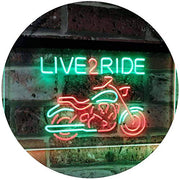 Motorcycle Live to Ride LED Light Sign - LED Gift Works