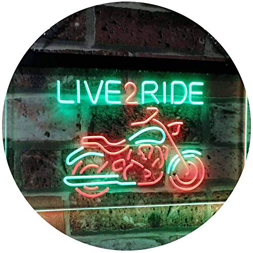 Motorcycle Live to Ride LED Light Sign - LED Gift Works